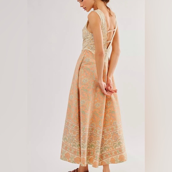 Free People Malena Maxi Dress $198 Paisley Tapestry - Picture 2 of 9